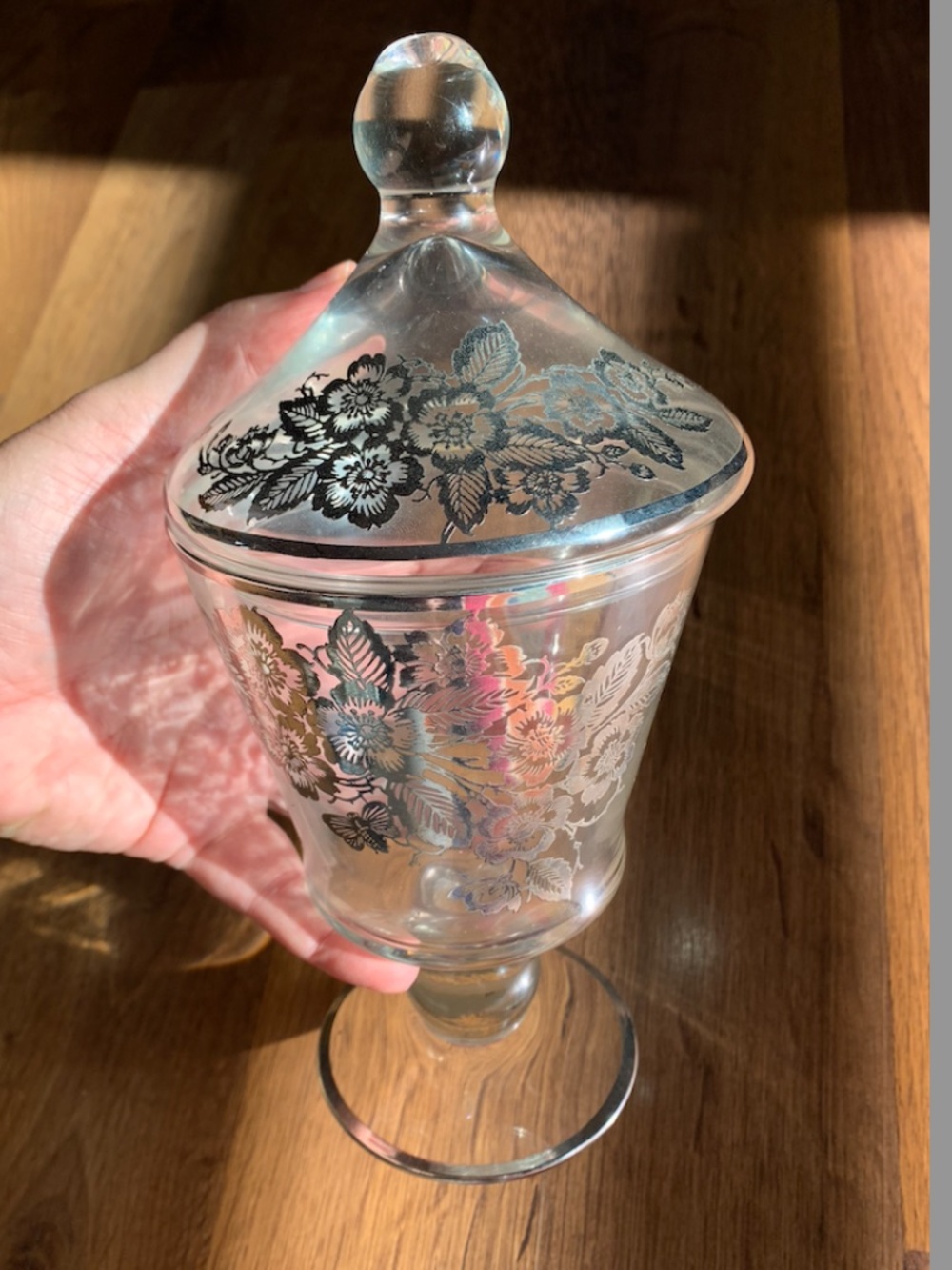 1930's Tiffin Rose Dish/Lid